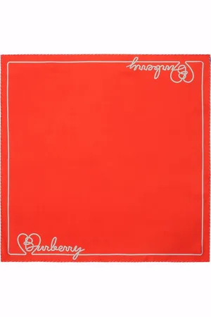 Burberry Foulard en soie à logo cœur