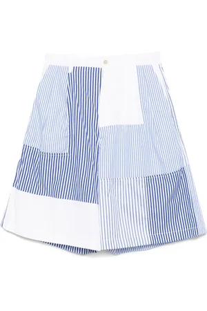 Comme des Garçons Short de bain à empiècement rayé