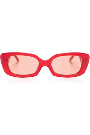 MAGDA BUTRYM Lunettes de soleil rectangulaires à ornements en cristal