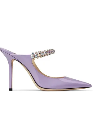 Jimmy Choo Mules Bing 100 mm à ornements en cristal