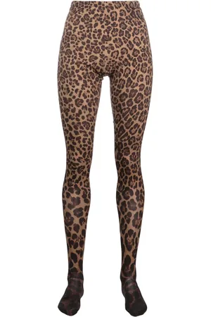 VALENTINO GARAVANI Collants à imprimé léopard