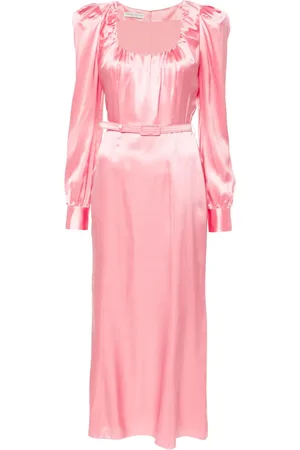 Alessandra Rich Robe mi-longue à col arrondi