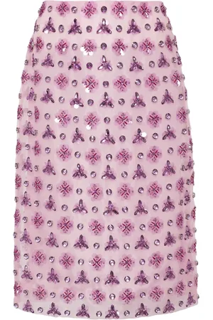 Des Phemmes Jupe crayon brodée de sequins