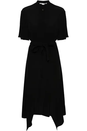 Stella McCartney Robe en crêpe à design asymétrique