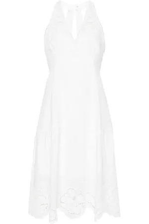 Twin-Set Robe mi-longue à détails en dentelle