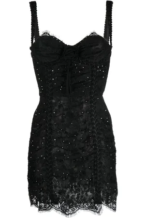 Alessandra Rich Robe courte à encolure cœur