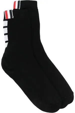 Thom Browne Chaussettes à détail 4 bandes signature