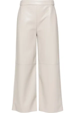 Max Mara Pantalon droit Luciana en cuir artificiel