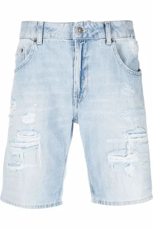 Dondup Short en jean à effet usé