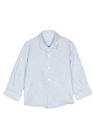 Il gufo Chemise en coton à carreaux