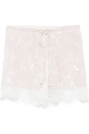 BLUMARINE Short à dentelle brodée