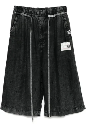 Maison Mihara Yasuhiro Pantalon court à lien de resserrage