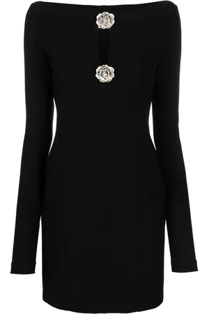 BLUMARINE Robe courte à détail de broche