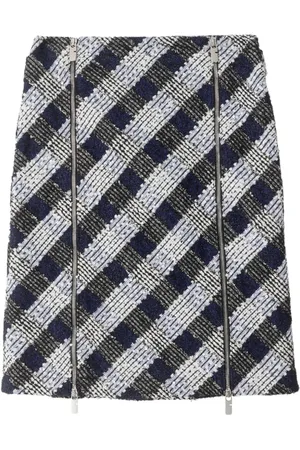 Burberry Jupe en tweed à carreaux