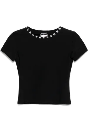 CHANEL T-shirt à bande logo (1997)