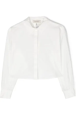 Twin-Set Chemise à logo brodé