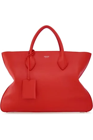 Salvatore Ferragamo Sac cabas en cuir à logo imprimé