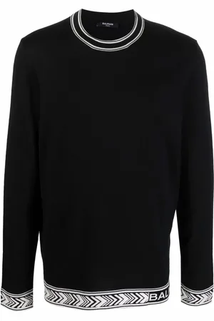 Balmain Pull à bande logo