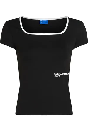 Karl Lagerfeld T-shirt Milano à bords passepoilés