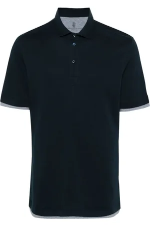 Brunello Cucinelli Polo à bords superposés