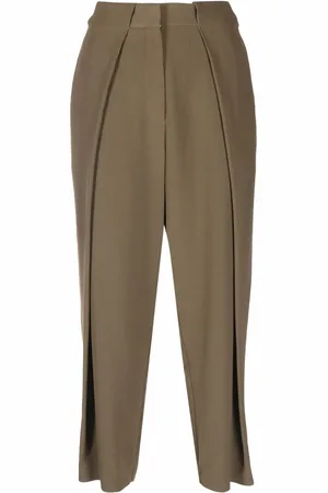 Balmain Pantalon plissé à taille haute