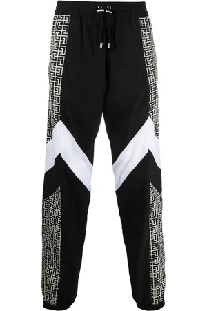 Balmain Pantalon de jogging à bandes monogrammées