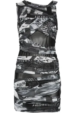 VERSACE Robe asymétrique à design drapé