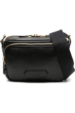 Tom Ford Sacoche en cuir à logo embossé
