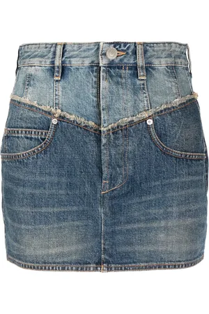Isabel Marant Minijupe en jean à empiècements