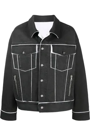 Balmain Veste imprimé en jean