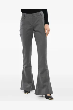 Balmain Wool low-waist flared trousers