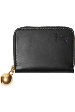 Burberry Portefeuille en cuir à breloque logo