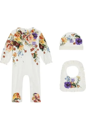 Dolce & Gabbana Trousseau de naissance en coton à fleurs