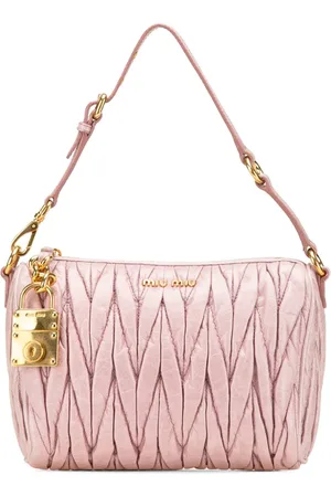 Miu Miu Sac porté épaule Matelassé Lux Charm en cuir Nappa (2010-2024)