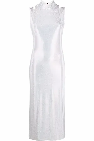 Balmain Robe mi-longue à ornements