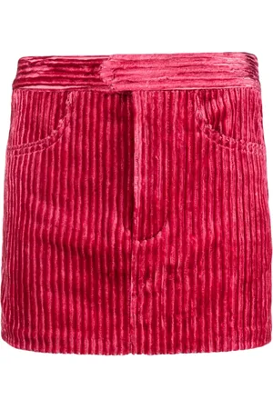 Isabel Marant Minijupe en velours côtelé à coupe longue