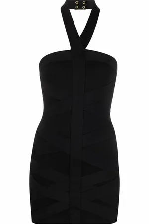 Balmain Robe sans manches à dos-nu