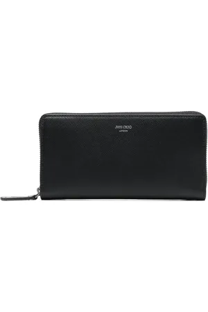Jimmy Choo Portefeuille pliant Phelix à logo embossé
