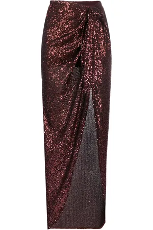 Balmain Jupe mi-longue brodée de sequins