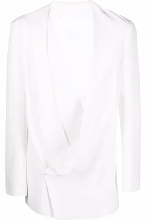 Balmain Blazer drapé à col monogrammé