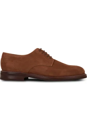 Brunello Cucinelli Chaussures en daim à lacets