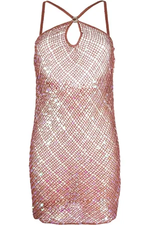 COPERNI Robe en crochet à sequins brodés