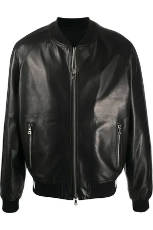 Balmain Veste bomber à bandes logo