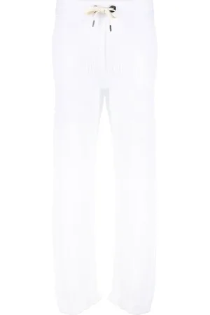 Brunello Cucinelli Pantalon évasé Nari à design nervuré