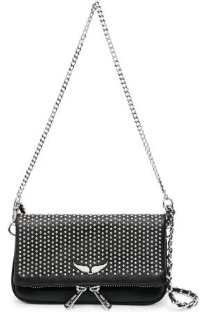 Zadig & Voltaire Sac à bandoulière en cuir à clous