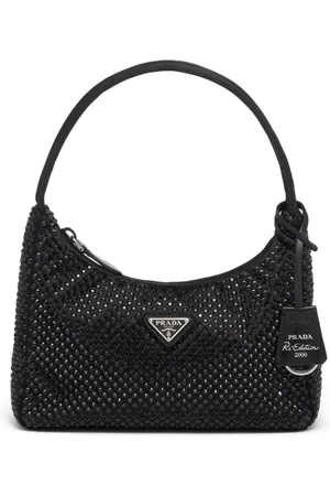 Prada Mini sac Re-Edition 2000 à ornements en cristal