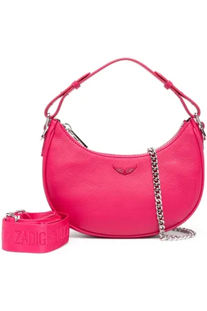 Zadig & Voltaire Sac à bandoulière en cuir à plaque logo