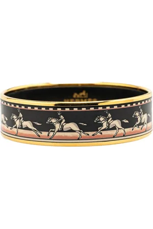 Hermès Bracelet en émail Wide Horse Bangle 62 (années 1900)