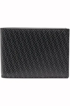 Fendi Portefeuille en cuir à motif FF