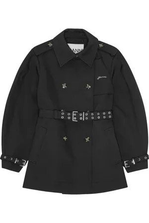 Ganni Trench à manches bouffantes